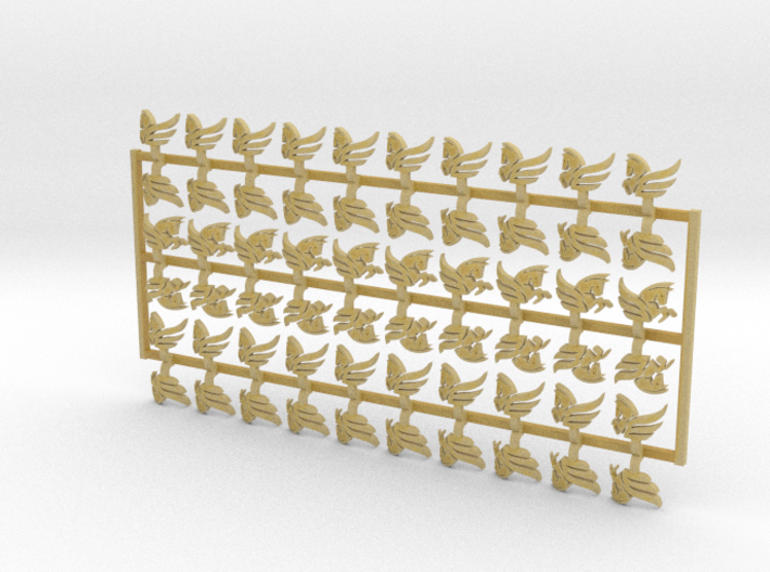 60x Winged Horse - Shoulder Insignias (L&R)  3d printed 