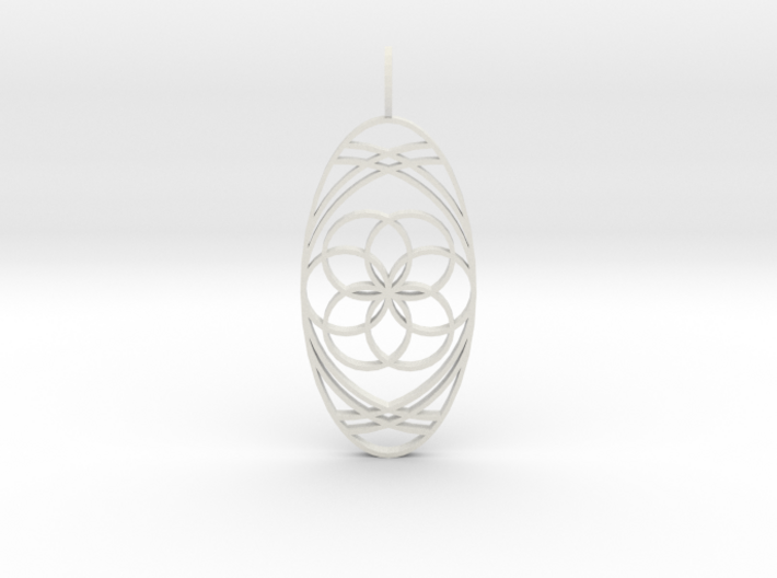Aura Glow (Seed of Life, Flat) 3d printed