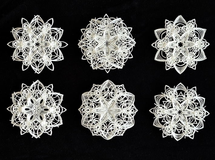 Snowflake Ornament 5 3d printed Family photo!