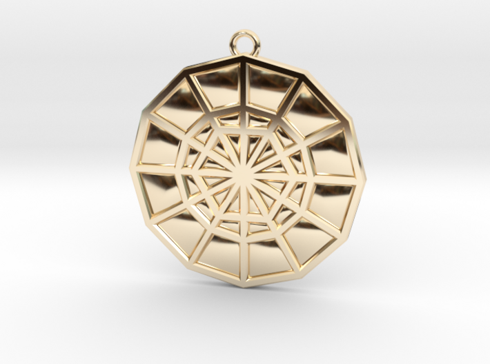 Restoration Emblem 02 Medallion (Sacred Geometry) 3d printed