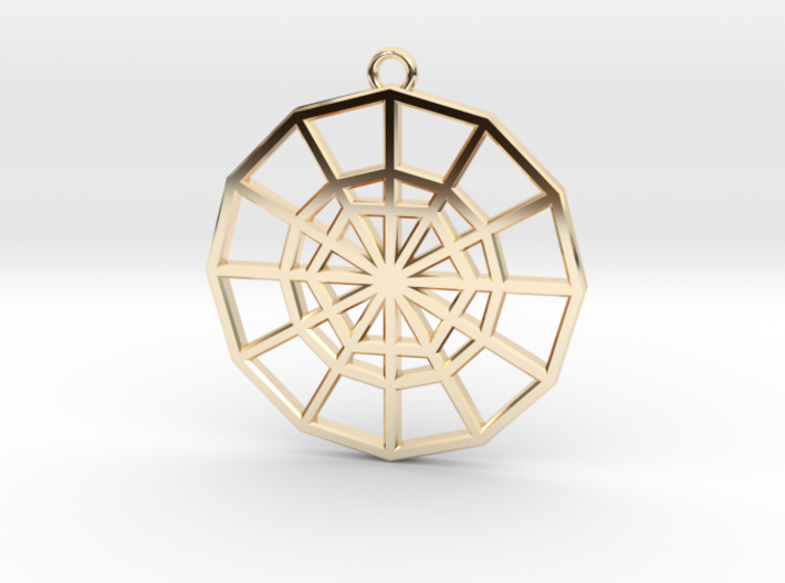 Restoration Emblem 01 Medallion (Sacred Geometry) 3d printed