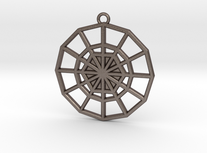 Restoration Emblem 03 Medallion (Sacred Geometry) 3d printed