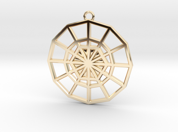 Restoration Emblem 03 Medallion (Sacred Geometry) 3d printed