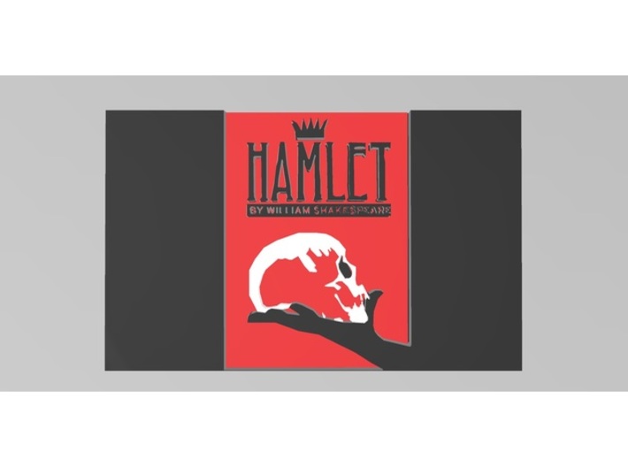 Hamlet by William Shakespeare Plaque 3d printed 