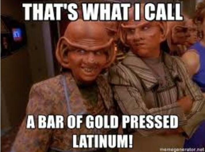 Star Trek Ferengi Gold-Pressed Latinum Bar 3d printed 