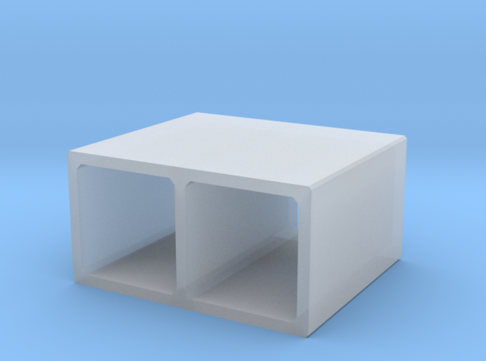 N/H0 Box Culvert Double Tube (size 1) 3d printed