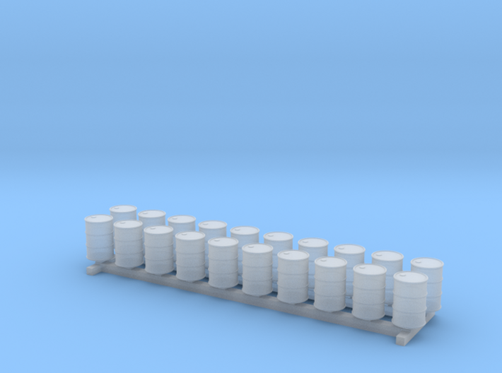 N Scale 55 Gallon Drums 20pc 3d printed