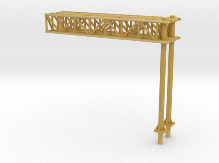 N Scale Sign Cantilever 54mm (2pc) 3d printed 