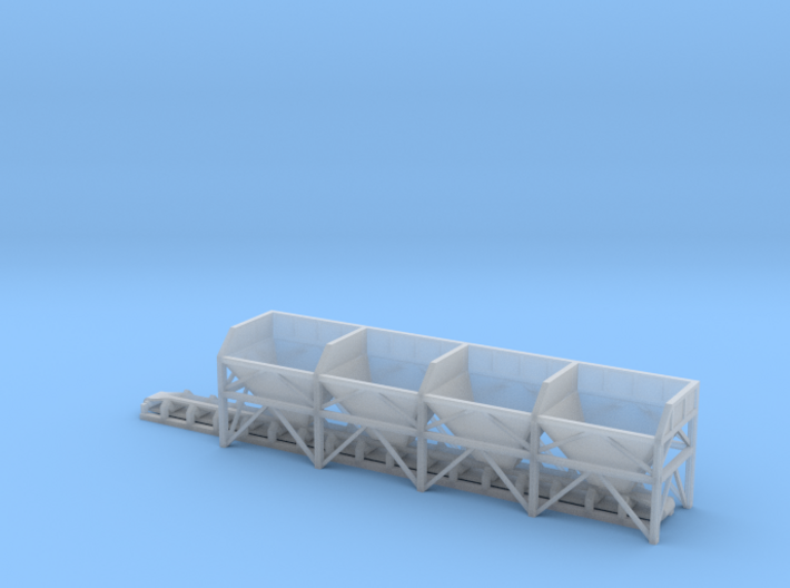 N Scale Aggregate Hopper 4+conveyor 3d printed