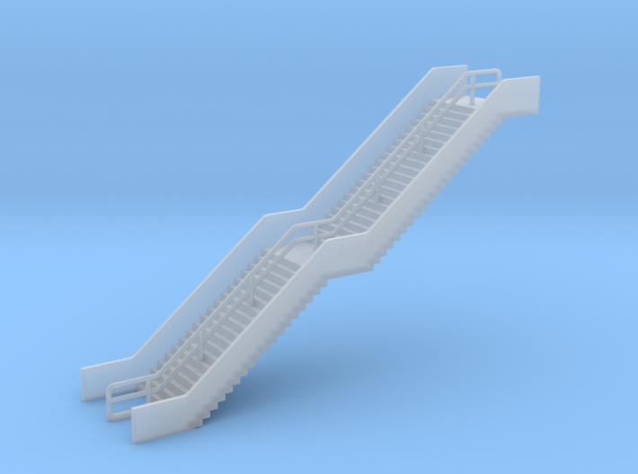 N Scale Station Stairs H50mm 3d printed