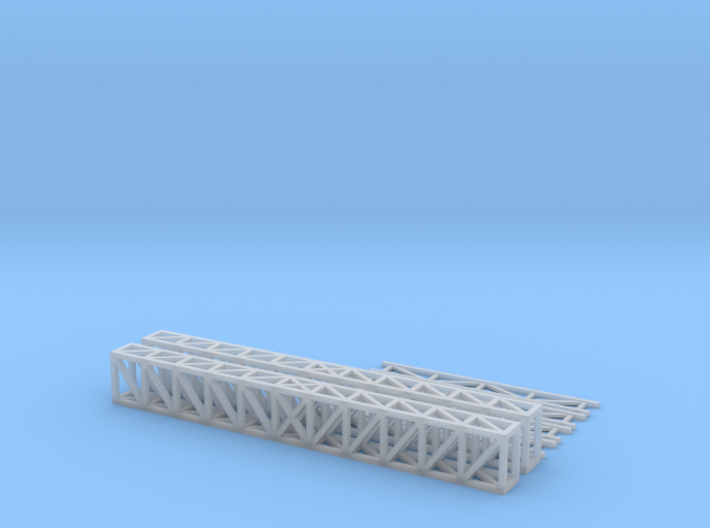 N Truss 78x10x6mm +supports43mm 3d printed