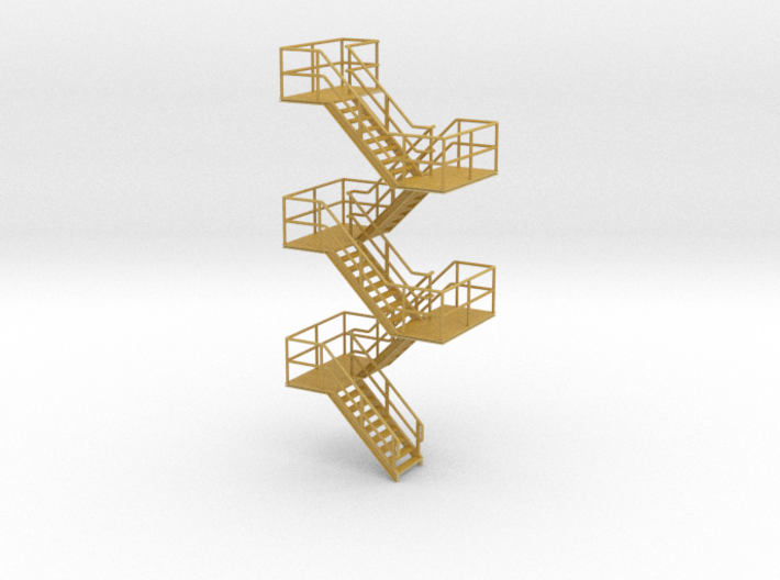 HO Staircase 94.3mm 3d printed 