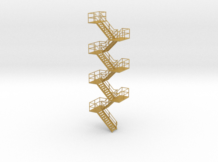 HO Staircase 150mm 3d printed 