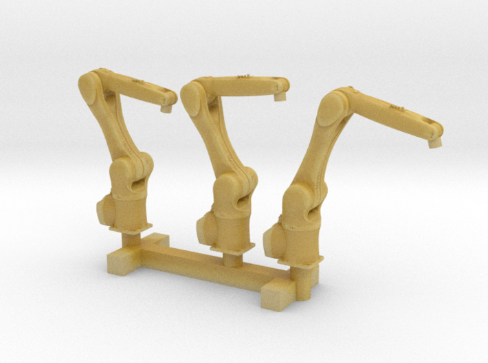 N Scale 3x Robotic Arm 3d printed 