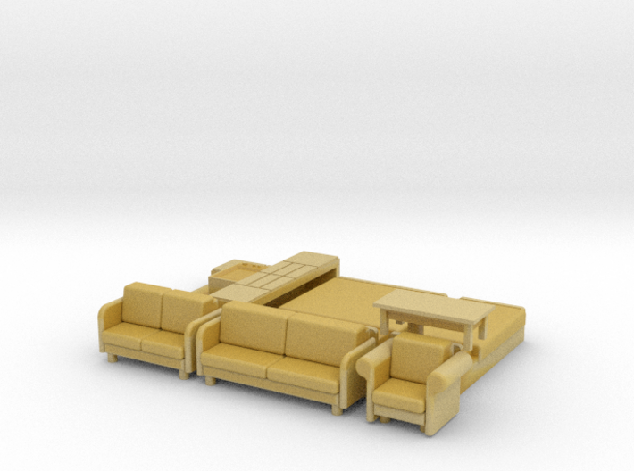 N Scale House Furniture 70s-80s 3d printed 