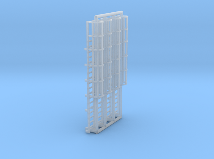 N Scale Cage Ladder 36mm (Top) 3d printed