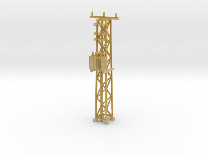 N Scale Distribution Transformer Pylon #2 3d printed 