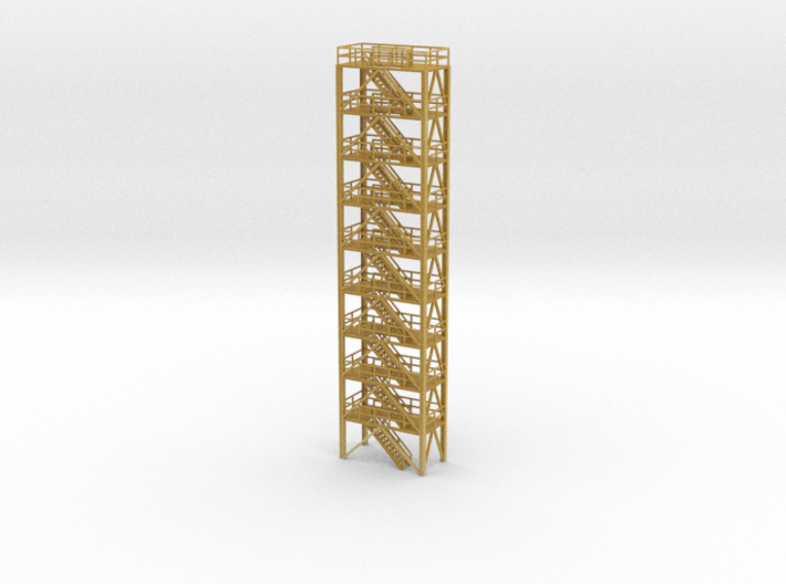 N Scale Refinery Stairs H164 3d printed 