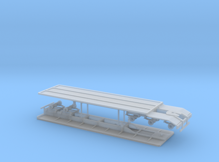 1/87th Super B set of flatbed trailers 3d printed