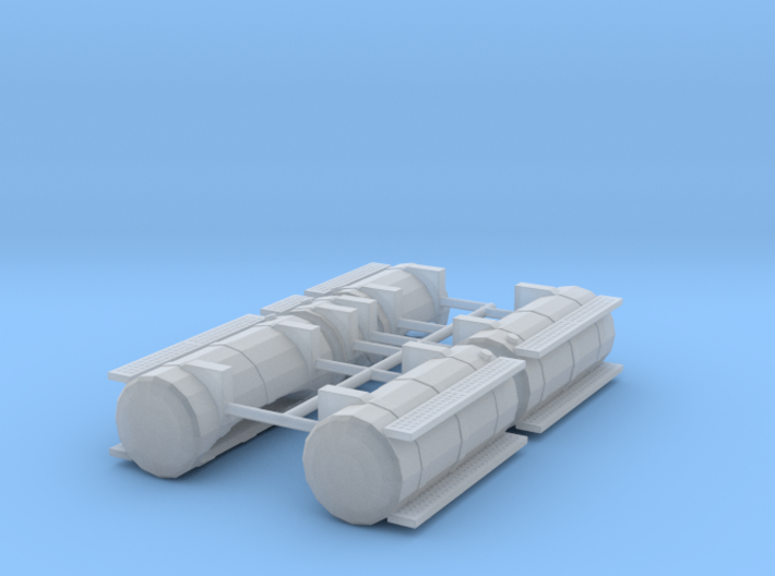 1/50th Australian Road Train Fuel Tank set 3d printed