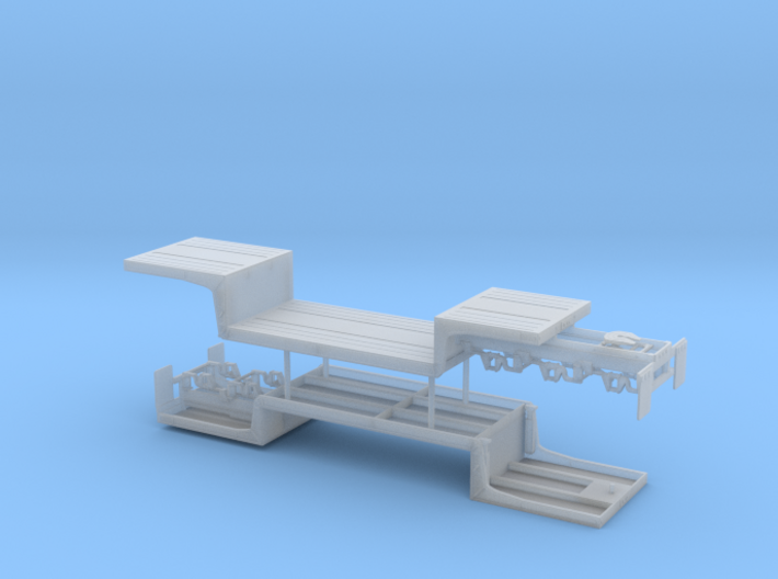 1/50th Double Drop Flatbed B Train trailers 3d printed