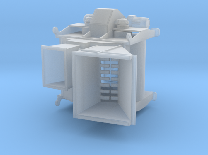 1/64th Twin Mixer Drum Cement Batch Plant 3d printed
