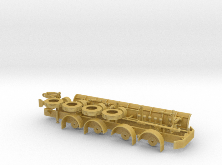 1/87th Tow Plow Trailer Frame 3d printed