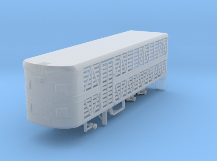 1/64th 1940's to 1950's Fruehauf livestock trailer 3d printed