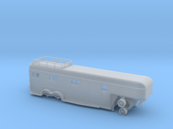 1/87th Vintage type 1950's Horse Trailer 3d printed