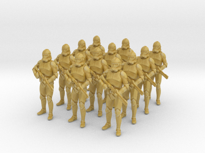 (1/47) 12x Clone Trooper Phase 2 in formation 3d printed 