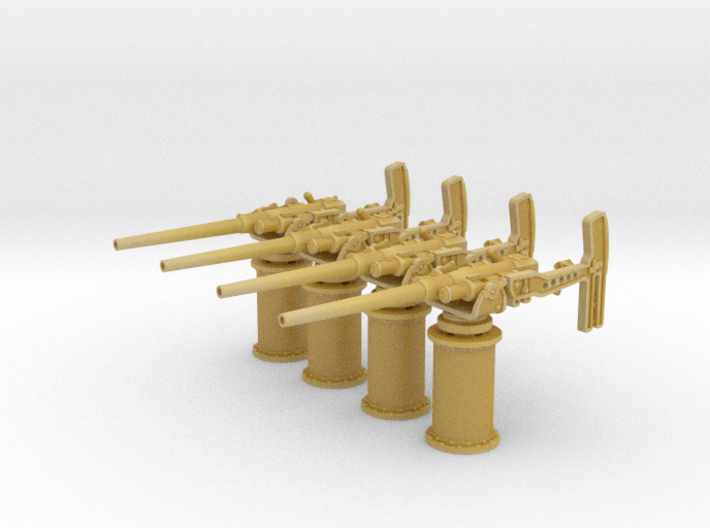 1/72 RN QF 3 pounder (46mm) Hotchkiss Set x4 3d printed