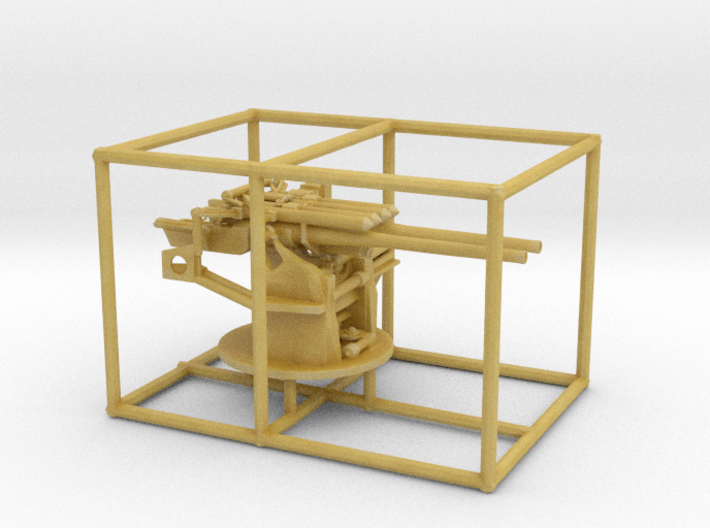 1/200 IJN 12.7 cm/40 (5&quot;) Type 89 Naval Gun Twin  3d printed