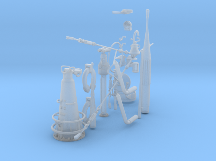 1/16 DKM U-Boot VIIC Conning Tower Detail KIT 3d printed