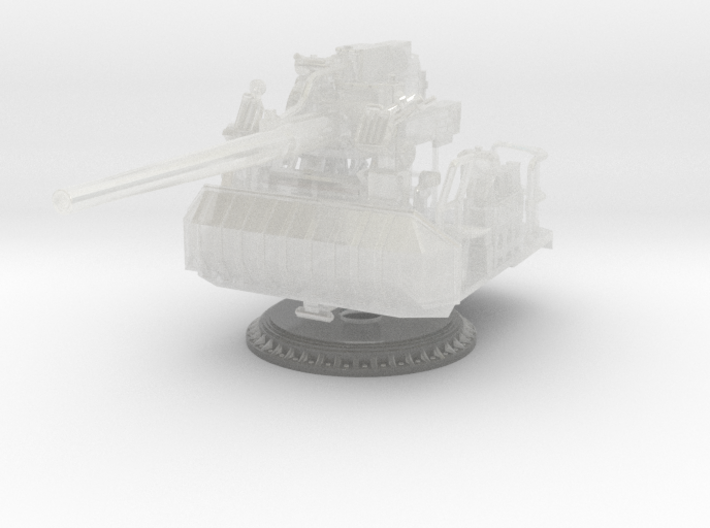 1/125 USN Single 5 inch (127 mm) 38 caliber gun 3d printed