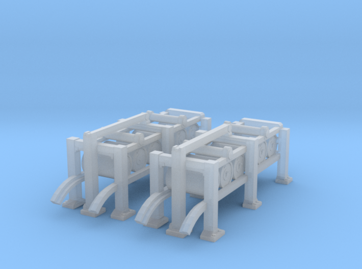 1/96 USS Sub Chaser Depth Charge Rack SET 3d printed