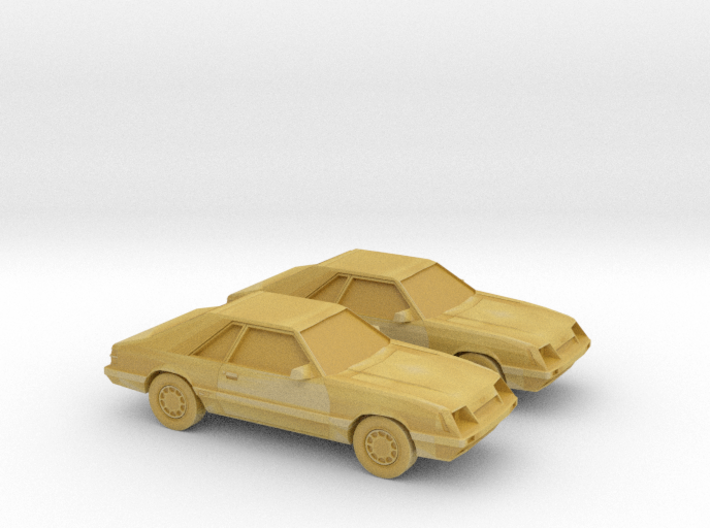 1/160 2X 1986 Ford Mustang GT 3d printed 