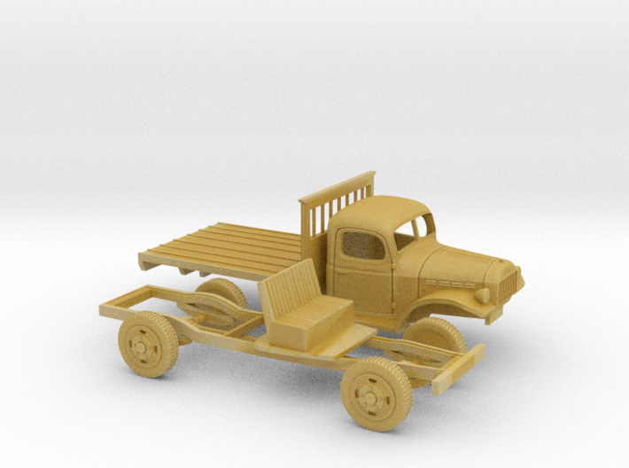 1/87 1945-50 Dodge Power Wagon Flat Bed 3d printed