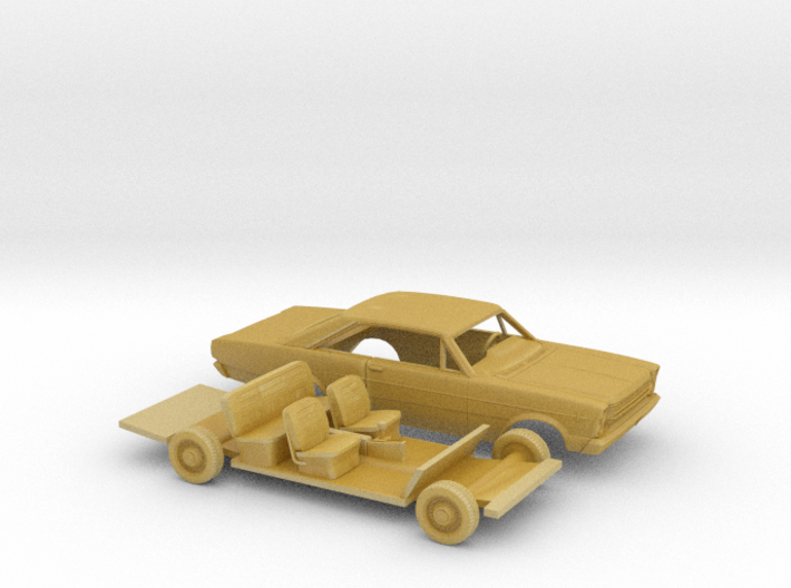 1/87 1966 Ford Galaxie 500 Coupe Kit 3d printed