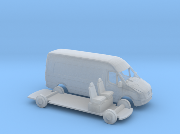 1/148 Mercedes Sprinter Right Hand Drive Kit 3d printed
