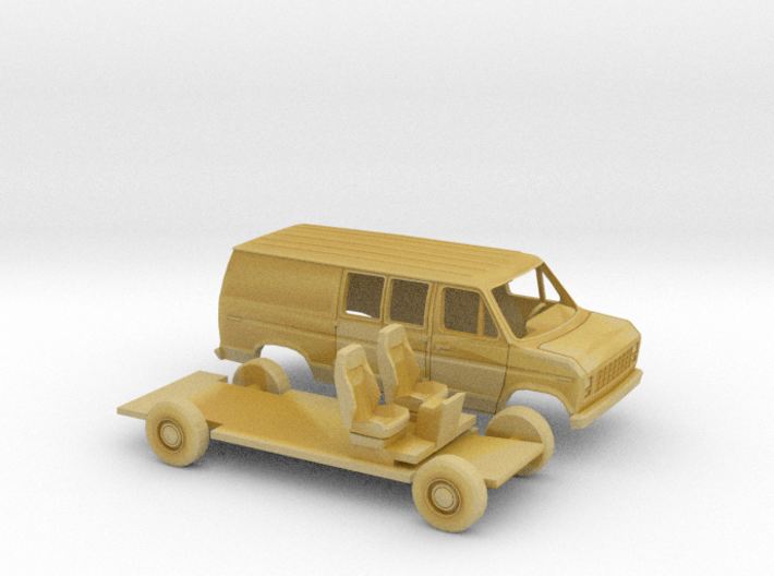 1/160 1975-91 Ford E-Series Delivery Van Kit 3d printed