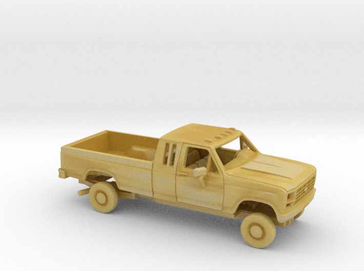 1/160 1980-86 Ford F-Series Ext.Cab Reg Bed Kit 3d printed