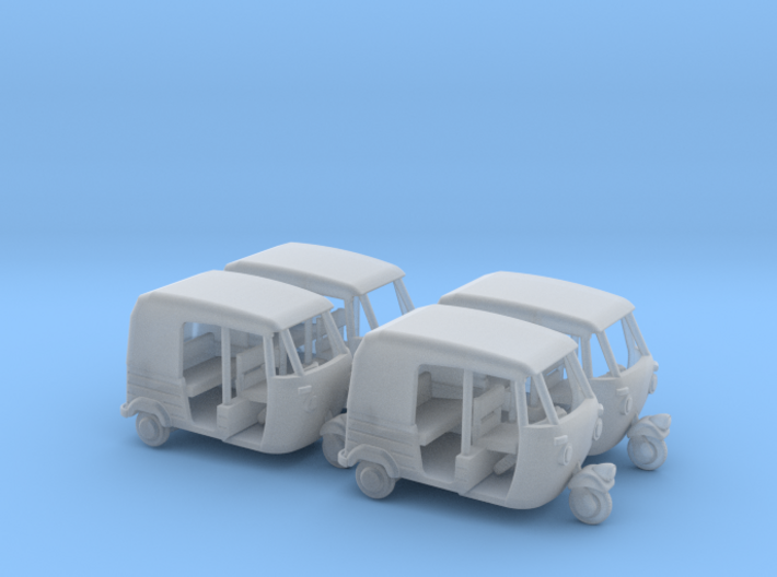 Auto Rickshaw / Tuk Tuk x4, OO-Scale 1:76 3d printed