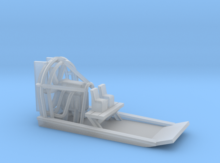 Airboat / Swamp Boat - Z Scale (single unit) 3d printed 