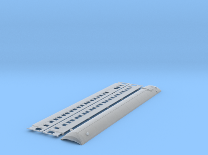 Southern Pacific 72-C-1 News Agent Roof and Sides 3d printed
