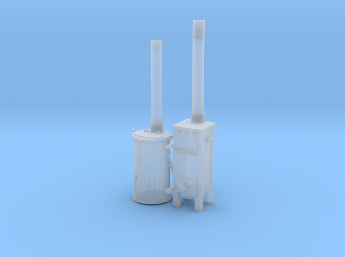 1:18 German Field Oven Trench Stove Set 1 3d printed