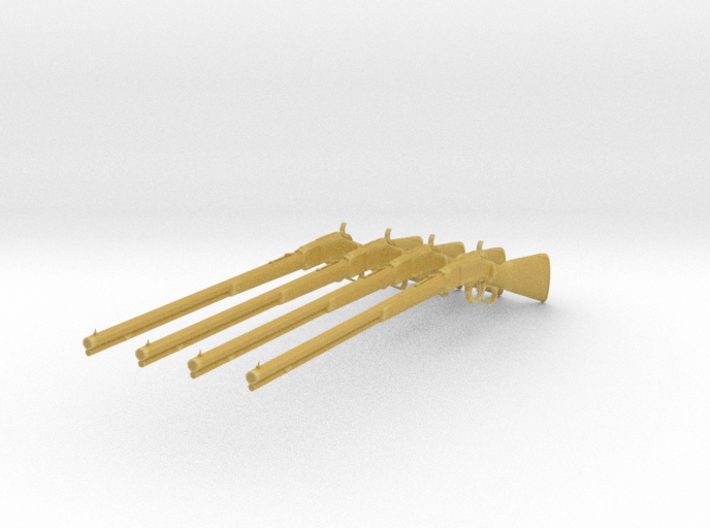 1/18 scale 1876 Winchester Rifle 4 Pack 3d printed 