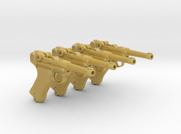 1/18 Scale Luger 4 Pack 3d printed