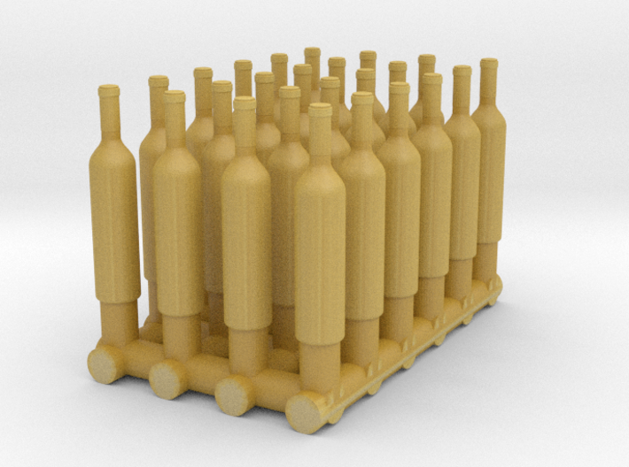1:48 24 Wine Bottles 3d printed