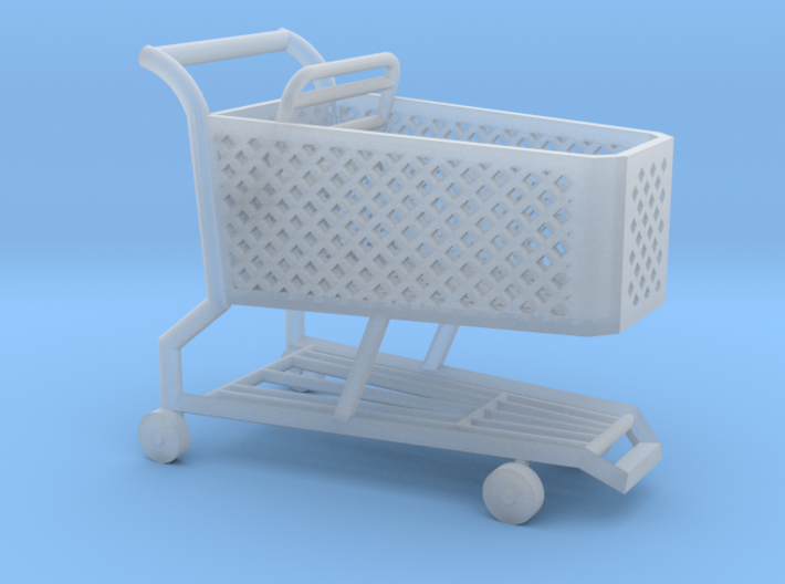 1:87 Shopping Cart 3d printed
