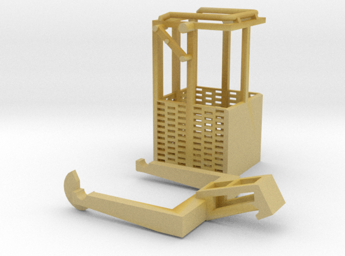 1:50 Man basket for mini crawler crane  3d printed 